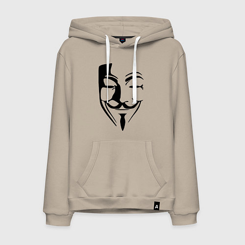 Мужская толстовка-худи Vendetta Mask / Миндальный – фото 1