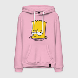 Толстовка-худи хлопковая мужская Bart drowns, цвет: светло-розовый