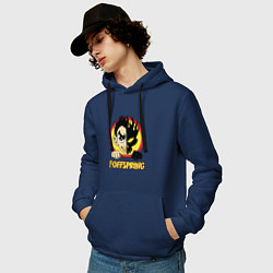 Толстовка-худи хлопковая мужская The Offspring Boy, цвет: тёмно-синий — фото 2