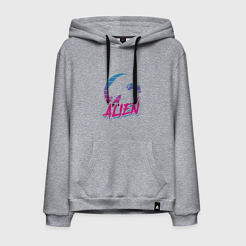 Мужская толстовка-худи Alien: Retro Style / Меланж – фото 1