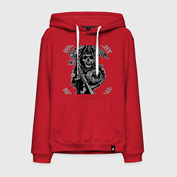 Толстовка-худи хлопковая мужская Sons of Anarchy: Redwood Original, цвет: красный