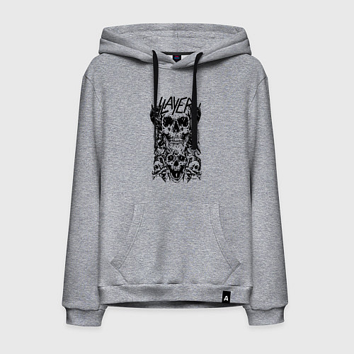 Мужская толстовка-худи Slayer Skulls / Меланж – фото 1