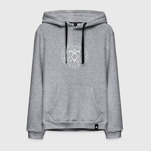 Мужская толстовка-худи Shadowhunters Runes / Меланж – фото 1