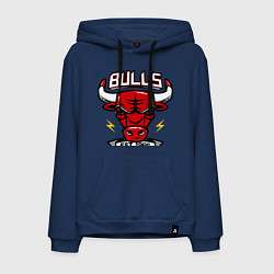 Толстовка-худи хлопковая мужская Chicago Bulls est. 1966, цвет: тёмно-синий