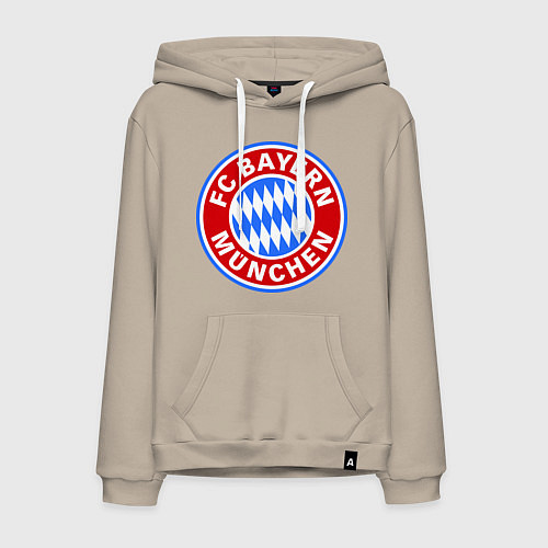 Мужская толстовка-худи Bayern Munchen FC / Миндальный – фото 1