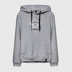 Толстовка-худи хлопковая мужская Back to the future 5, цвет: меланж