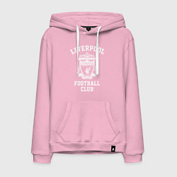 Толстовка-худи хлопковая мужская Liverpool: Football Club, цвет: светло-розовый