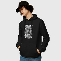 Толстовка-худи хлопковая мужская Parkway Drive, цвет: черный — фото 2