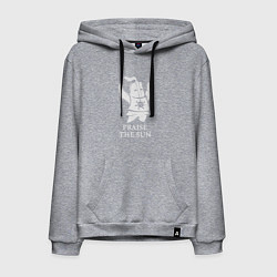 Толстовка-худи хлопковая мужская Praise the Sun, цвет: меланж
