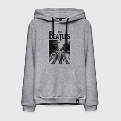 Толстовка-худи хлопковая мужская The Beatles: Mono Abbey Road, цвет: меланж