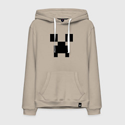 Толстовка-худи хлопковая мужская Minecraft, цвет: миндальный