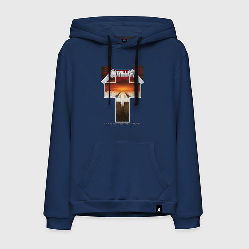 Мужская толстовка-худи Metellica - master of puppets / Тёмно-синий – фото 1