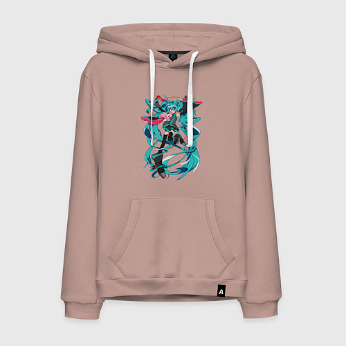 Мужская толстовка-худи Hatsune Miku Expo / Пыльно-розовый – фото 1