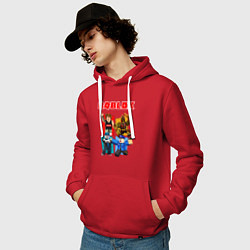 Толстовка-худи хлопковая мужская ROBLOX, цвет: красный — фото 2