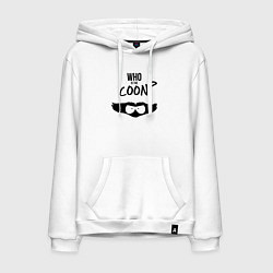 Толстовка-худи хлопковая мужская South Park Who is the Coon?, цвет: белый