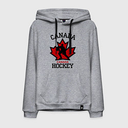 Толстовка-худи хлопковая мужская Canada Hockey, цвет: меланж