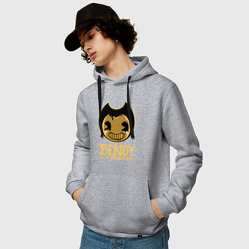 Мужская толстовка-худи Bendy And The Ink Machine / Меланж – фото 3