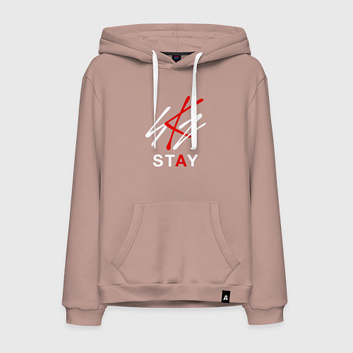 Мужская толстовка-худи STRAY KIDS / Пыльно-розовый – фото 1