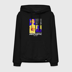 Толстовка-худи хлопковая мужская Daft Punk, цвет: черный