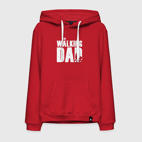 Мужская толстовка-худи Лучший папа / Красный – фото 1