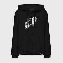 Толстовка-худи хлопковая мужская Алукард, Хеллсинг, цвет: черный