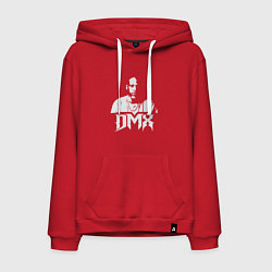 Толстовка-худи хлопковая мужская DMX Rapper, цвет: красный