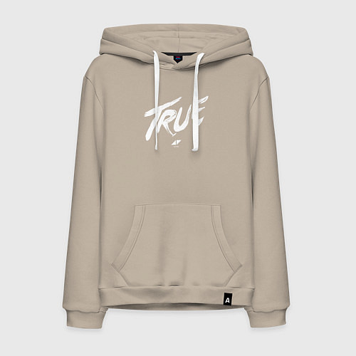 Мужская толстовка-худи TRUE AVICII / Миндальный – фото 1