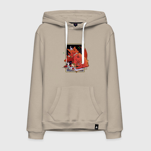 Мужская толстовка-худи Маленький Загрей / Миндальный – фото 1