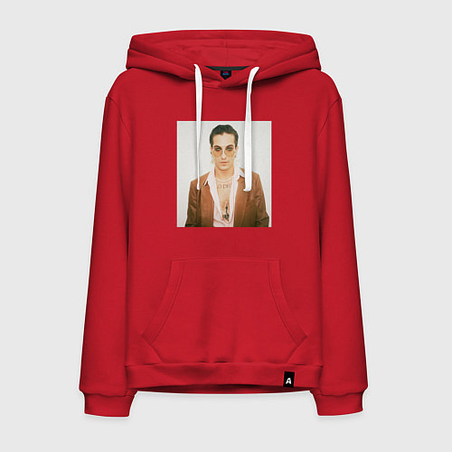 Мужская толстовка-худи Maneskin / Красный – фото 1