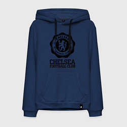 Толстовка-худи хлопковая мужская Chelsea FC: Emblem, цвет: тёмно-синий