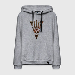 Толстовка-худи хлопковая мужская Символ Морровинда, цвет: меланж