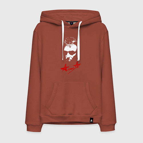 Мужская толстовка-худи Константин Кинчев - Алиса / Кирпичный – фото 1