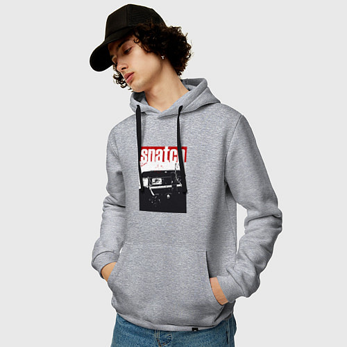 Мужская толстовка-худи Большой куш Гай Ричи / Меланж – фото 3