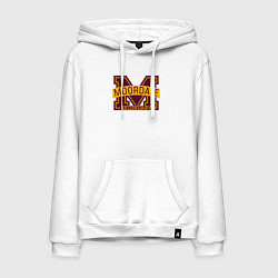 Толстовка-худи хлопковая мужская Школа Мурдейла Половое Воспитание, цвет: белый