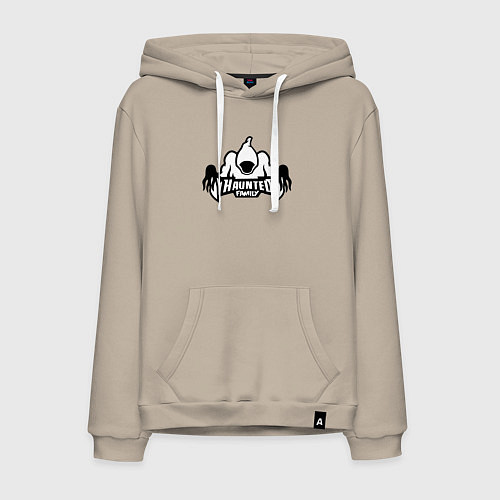 Мужская толстовка-худи KIZARU HAUNTED FAMILY КИЗАРУ ЛОГО / Миндальный – фото 1