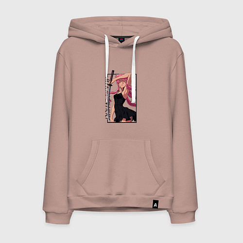 Мужская толстовка-худи Юно Гасай Дневник будущего / Пыльно-розовый – фото 1