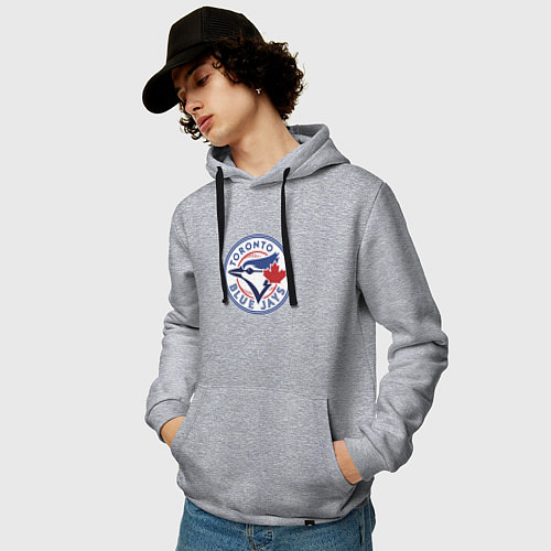 Мужская толстовка-худи Toronto Blue Jays / Меланж – фото 3