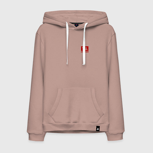 Мужская толстовка-худи TILL LINDEMANN NEW LOGO / Пыльно-розовый – фото 1