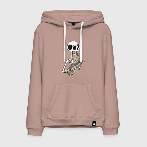 Мужская толстовка-худи Вечный программист / Пыльно-розовый – фото 1