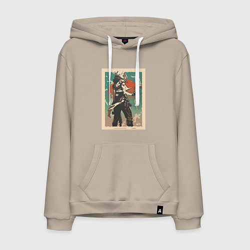 Мужская толстовка-худи Jett art / Миндальный – фото 1