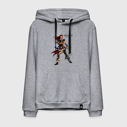 Толстовка-худи хлопковая мужская Элой с луком Horizon, цвет: меланж