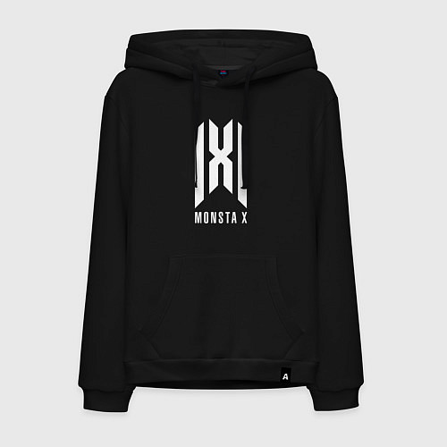 Мужская толстовка-худи Monsta x logo / Черный – фото 1