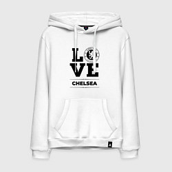 Толстовка-худи хлопковая мужская Chelsea Love Классика, цвет: белый