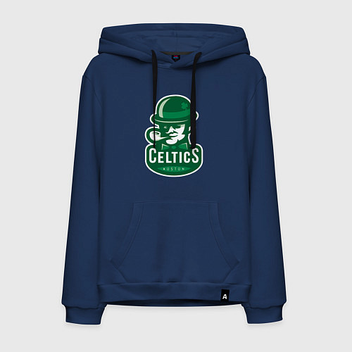 Мужская толстовка-худи Celtics Team / Тёмно-синий – фото 1