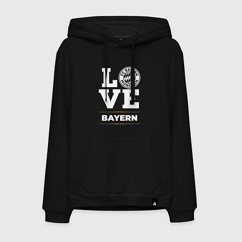 Мужская толстовка-худи Bayern Love Classic / Черный – фото 1