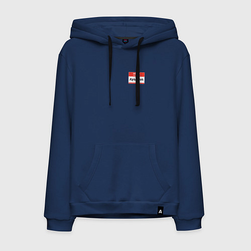 Мужская толстовка-худи Меня зовут Альфарий / Тёмно-синий – фото 1