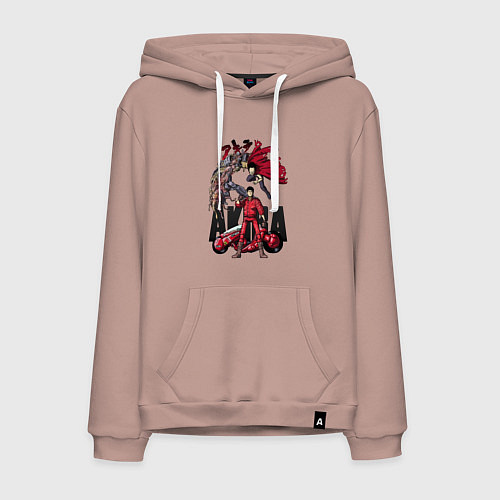Мужская толстовка-худи Akira anime / Пыльно-розовый – фото 1