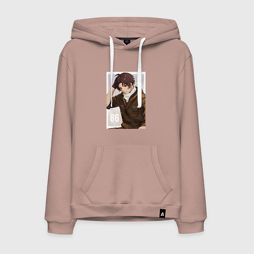 Мужская толстовка-худи Синъэй Нодзэн - 86 / Пыльно-розовый – фото 1