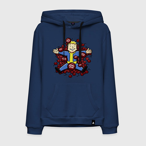 Мужская толстовка-худи Vault boy caps / Тёмно-синий – фото 1