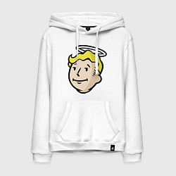 Толстовка-худи хлопковая мужская Holly vault boy, цвет: белый